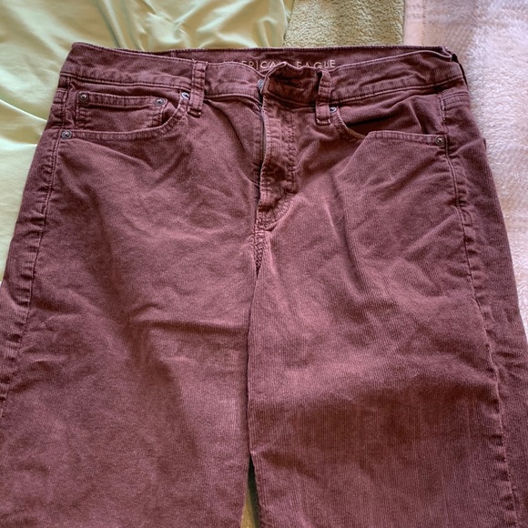 AEO, 90’s straight corduroy brown jeans: size 8 - Picture 1 of 5